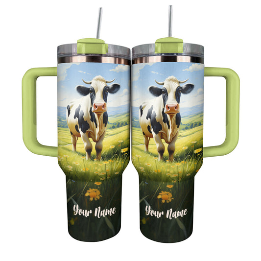 Shineful Tumbler Personalized Charming Cow