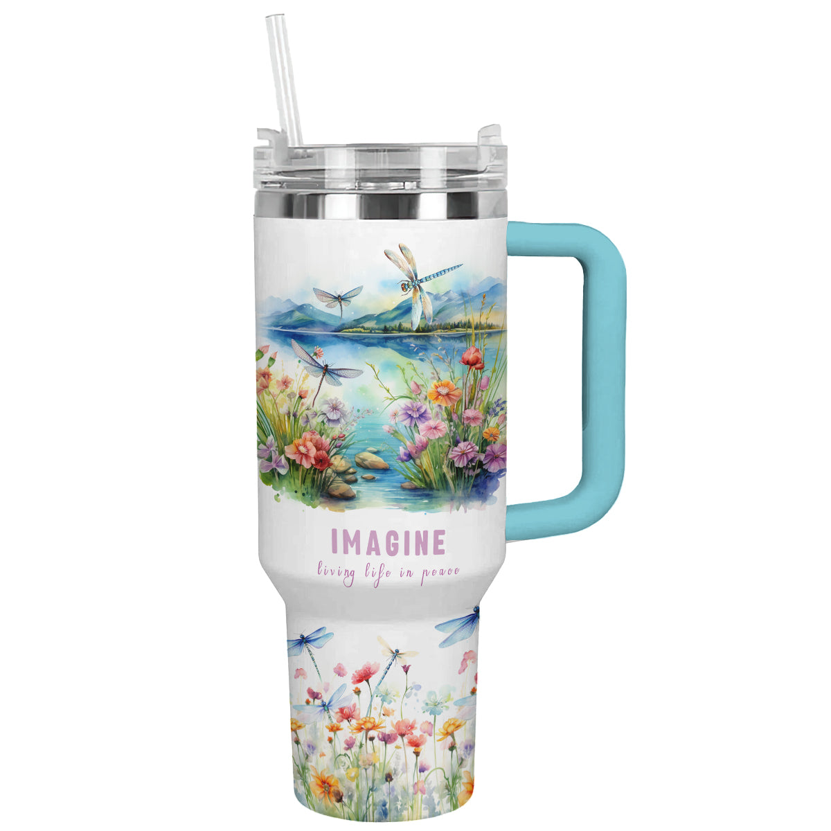 Shineful Tumbler Peaceful Dragonflies