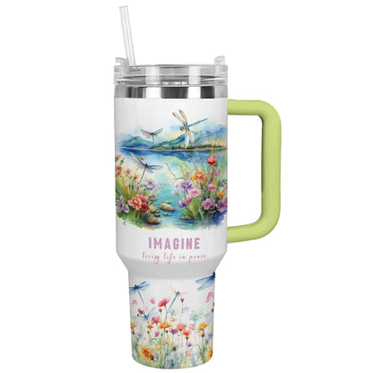 Shineful Tumbler Peaceful Dragonflies