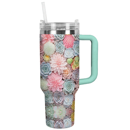 Shineful Tumbler Pretty Succulents Lovely