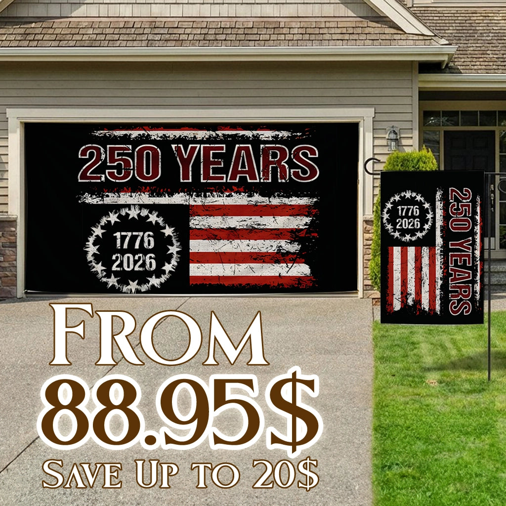 Shineful Bundle Garage and Garden Flag - Liberty Was Earned