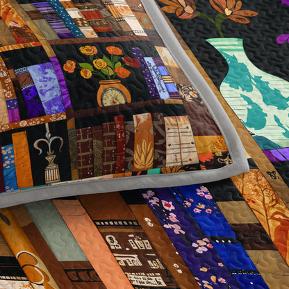 Shineful Quilt 3-Piece Set Library Dreams