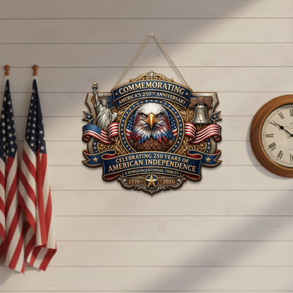 Shineful Eagle Tribute Wood Sign