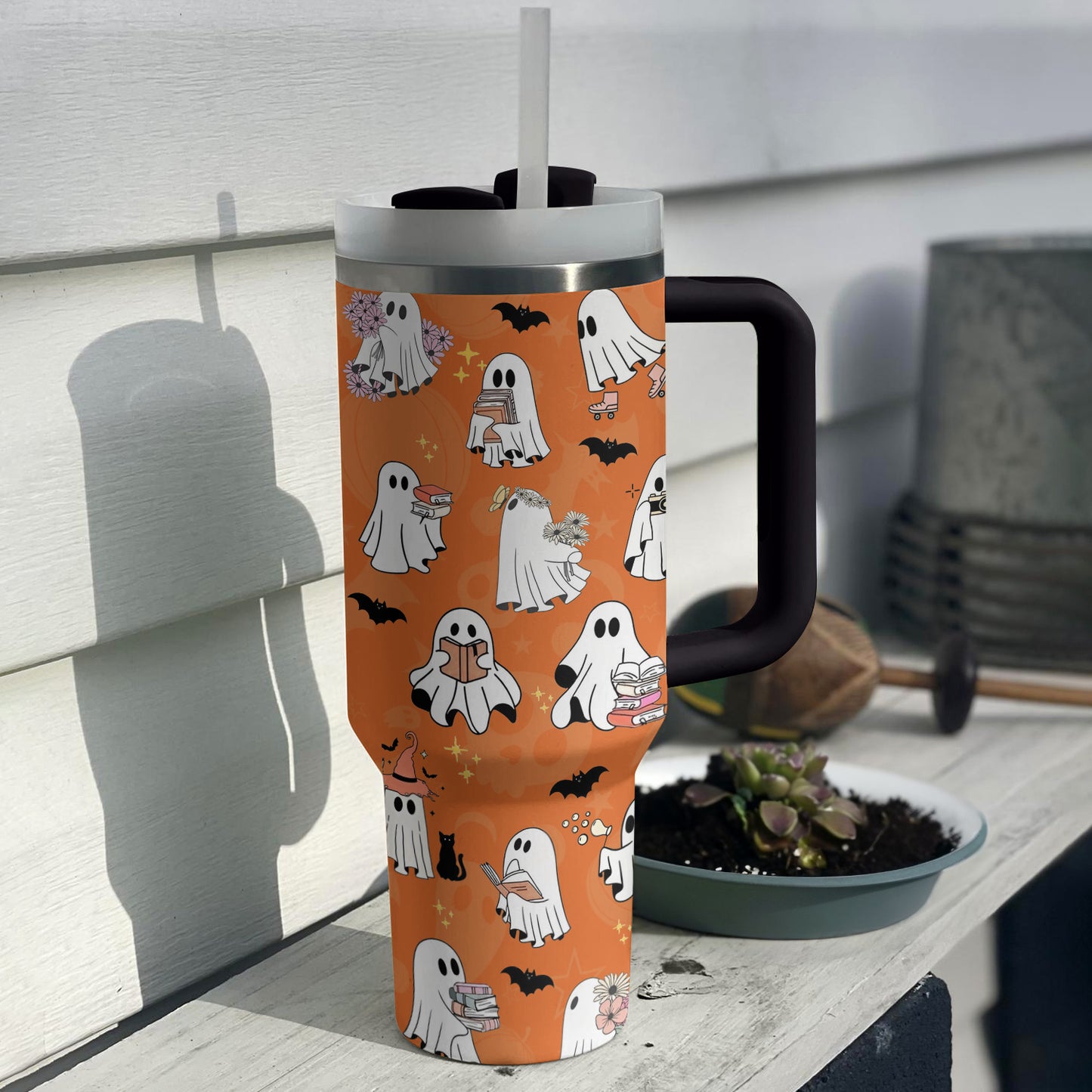 Shineful Tumbler Halloween Spooky Reading