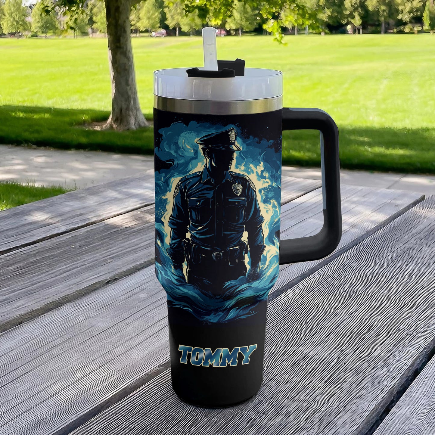 Shineful Tumbler Personalized Police Officer