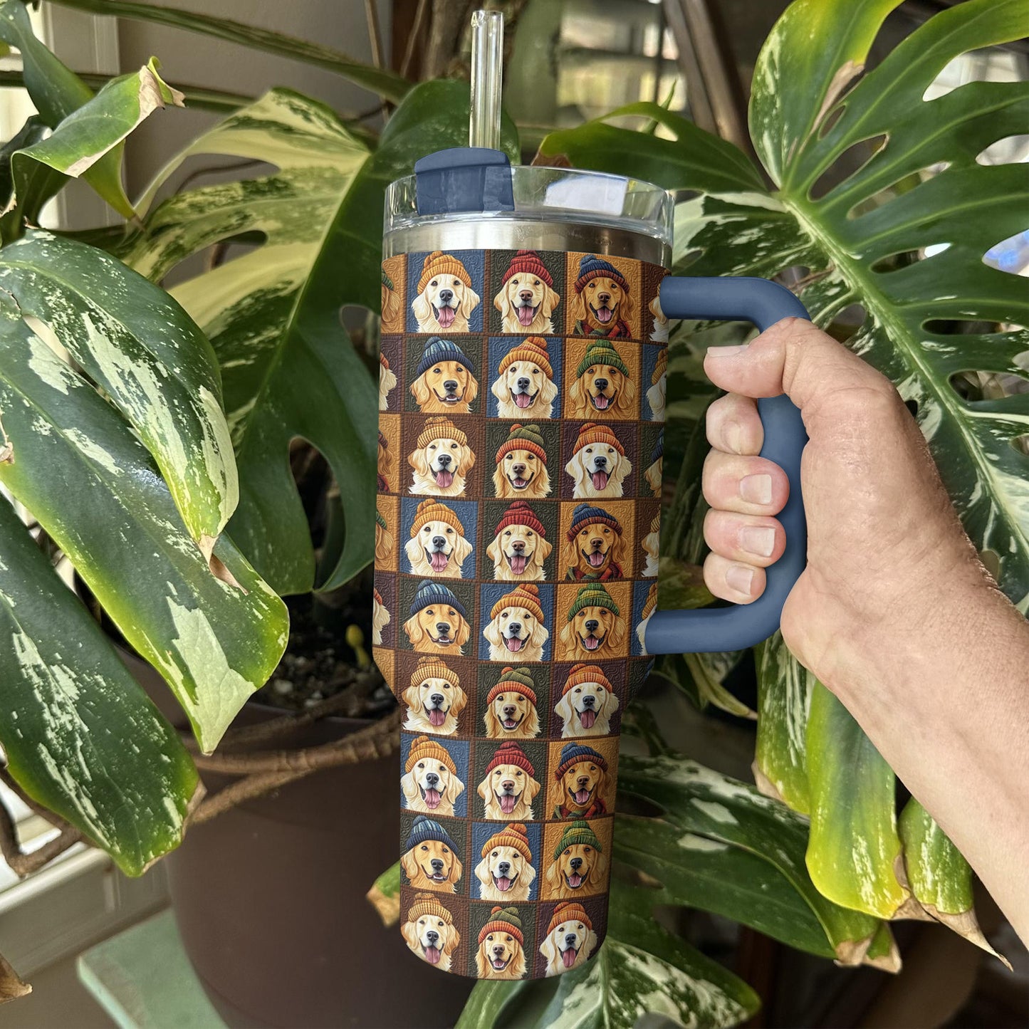 Shineful Tumbler Golden Retriever Autumn Vibes