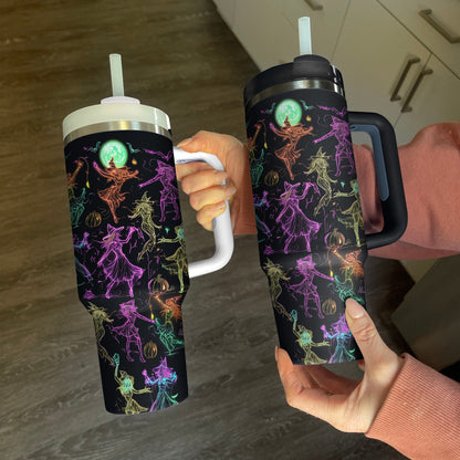 Shineful Tumbler Halloween Neon Witch Dance