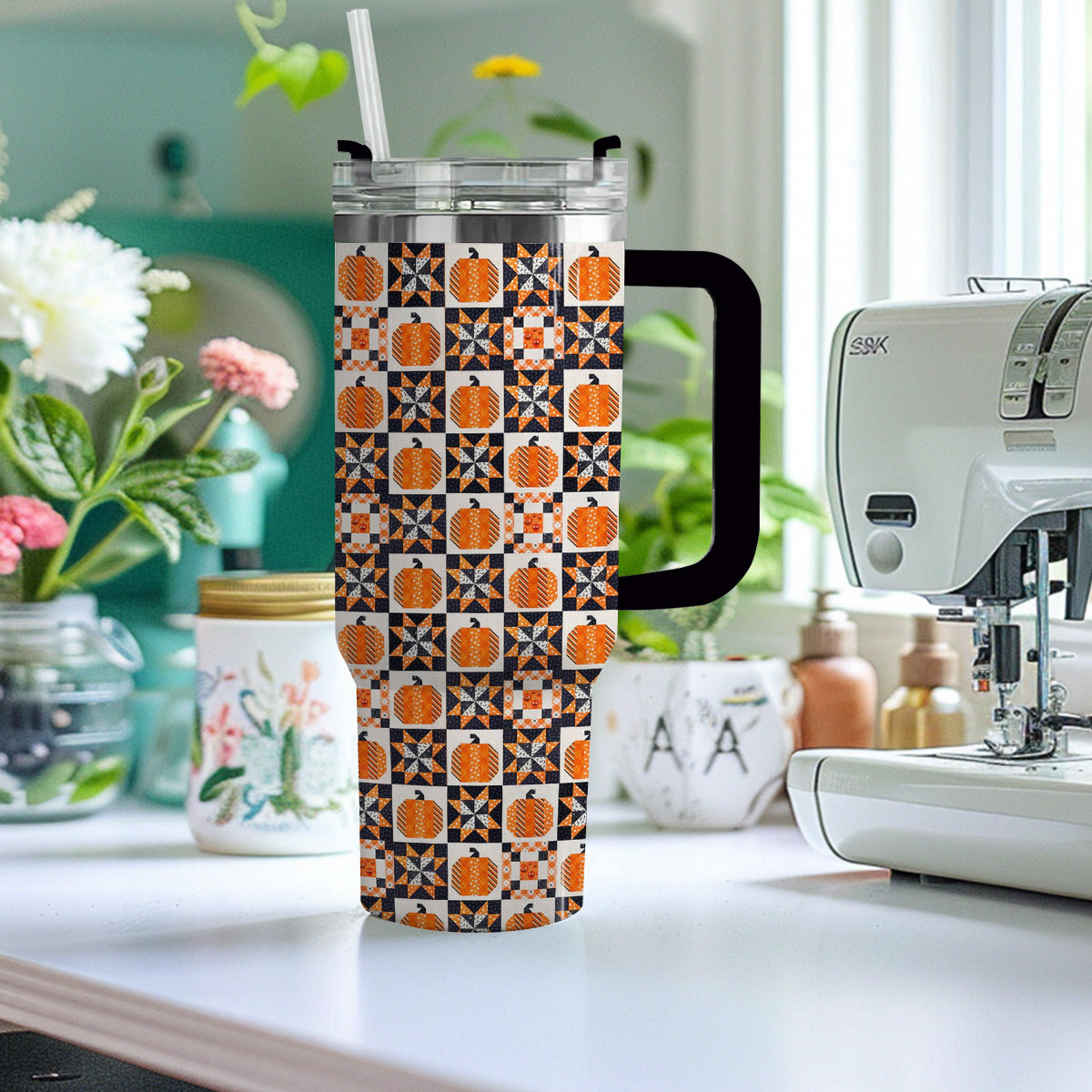 Shineful Tumbler Halloween Patchwork