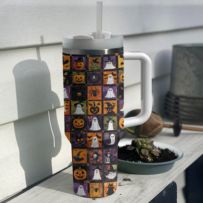 Shineful Tumbler Halloween Patchwork