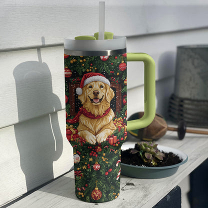 Shineful Tumbler Golden On Christmas