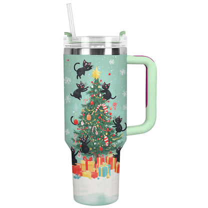 Shineful Tumbler Christmas Cat Mischief