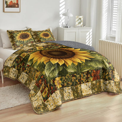Shineful All Season Quilt 3-Piece Set Sunflower Dreams