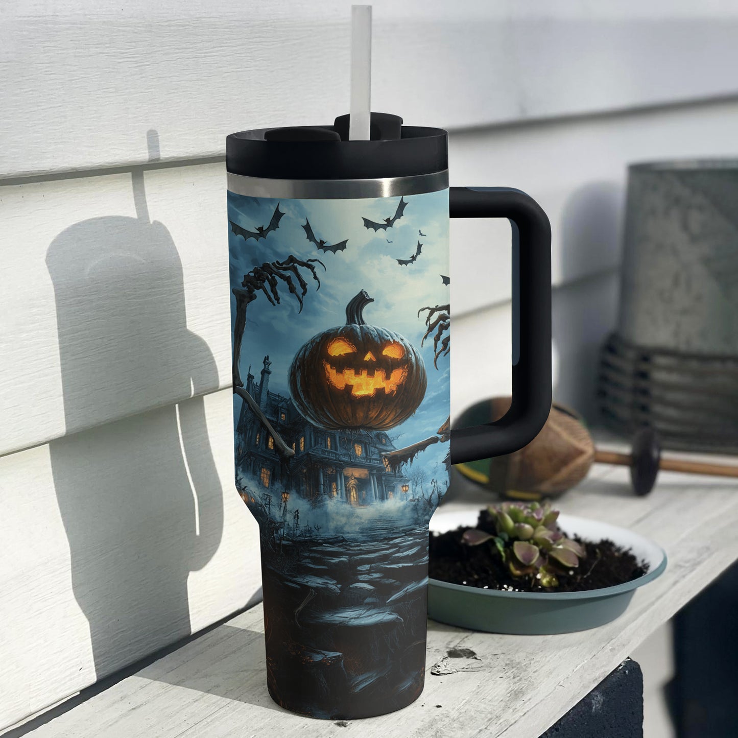 Shineful Tumbler Midnight Haunt Pumpkin