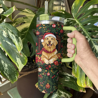 Shineful Tumbler Golden On Christmas
