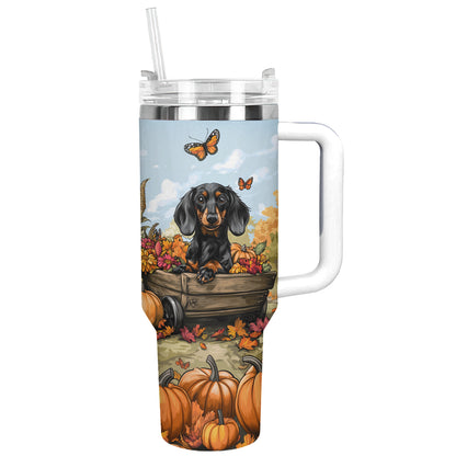 Shineful Tumbler Autumn Dachshund Delight
