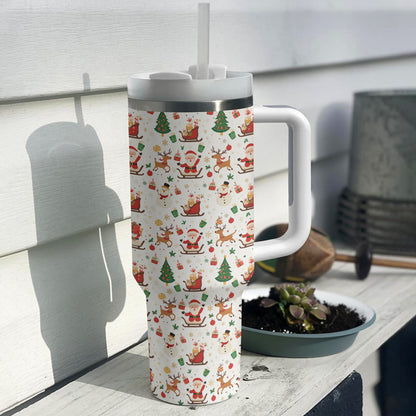 Shineful Tumbler Festive Christmas Joy Pattern