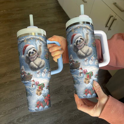 Shineful Tumbler Christmas Sloth
