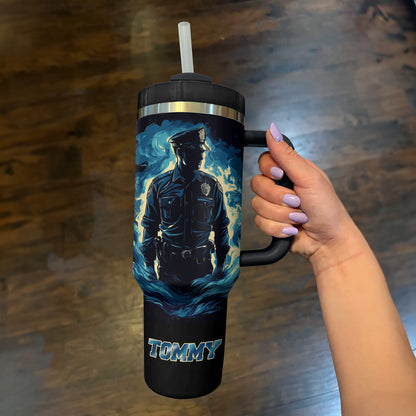 Shineful Tumbler Personalized Police Officer