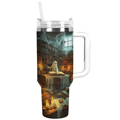Shineful Tumbler Halloween Ghostly Library
