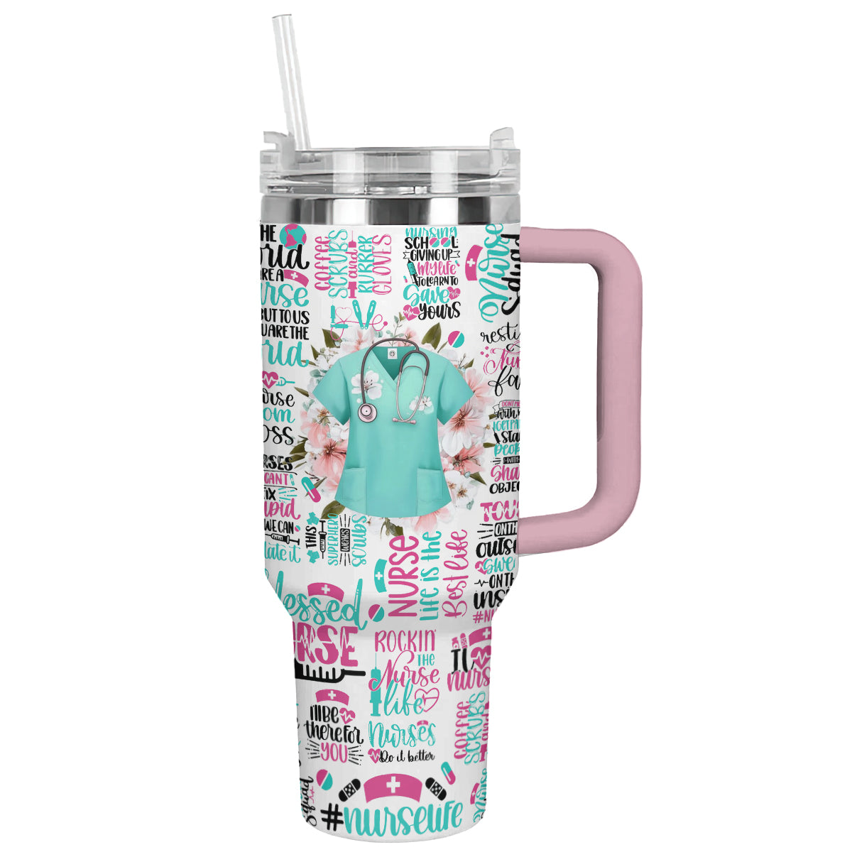 Shineful Tumbler Colorful Nurse Life