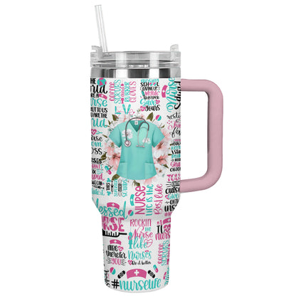 Shineful Tumbler Colorful Nurse Life