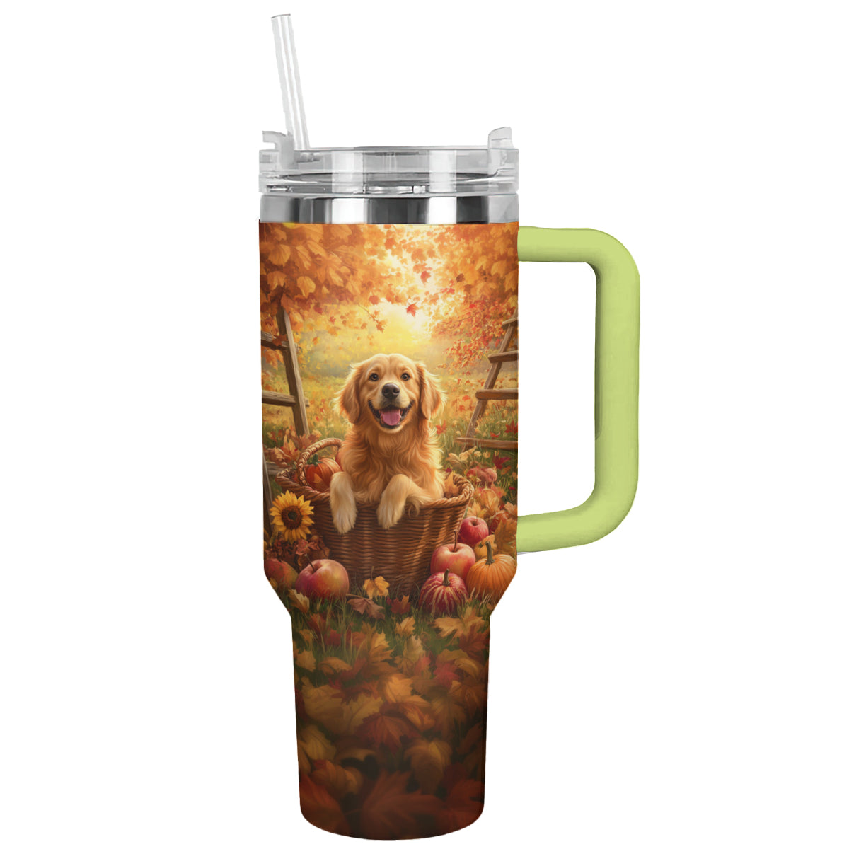 Shineful Tumbler Golden Retriever Autumn Harvest