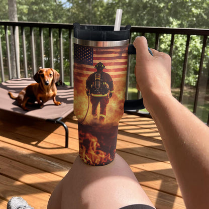 Shineful Tumbler Heroic Firefighter