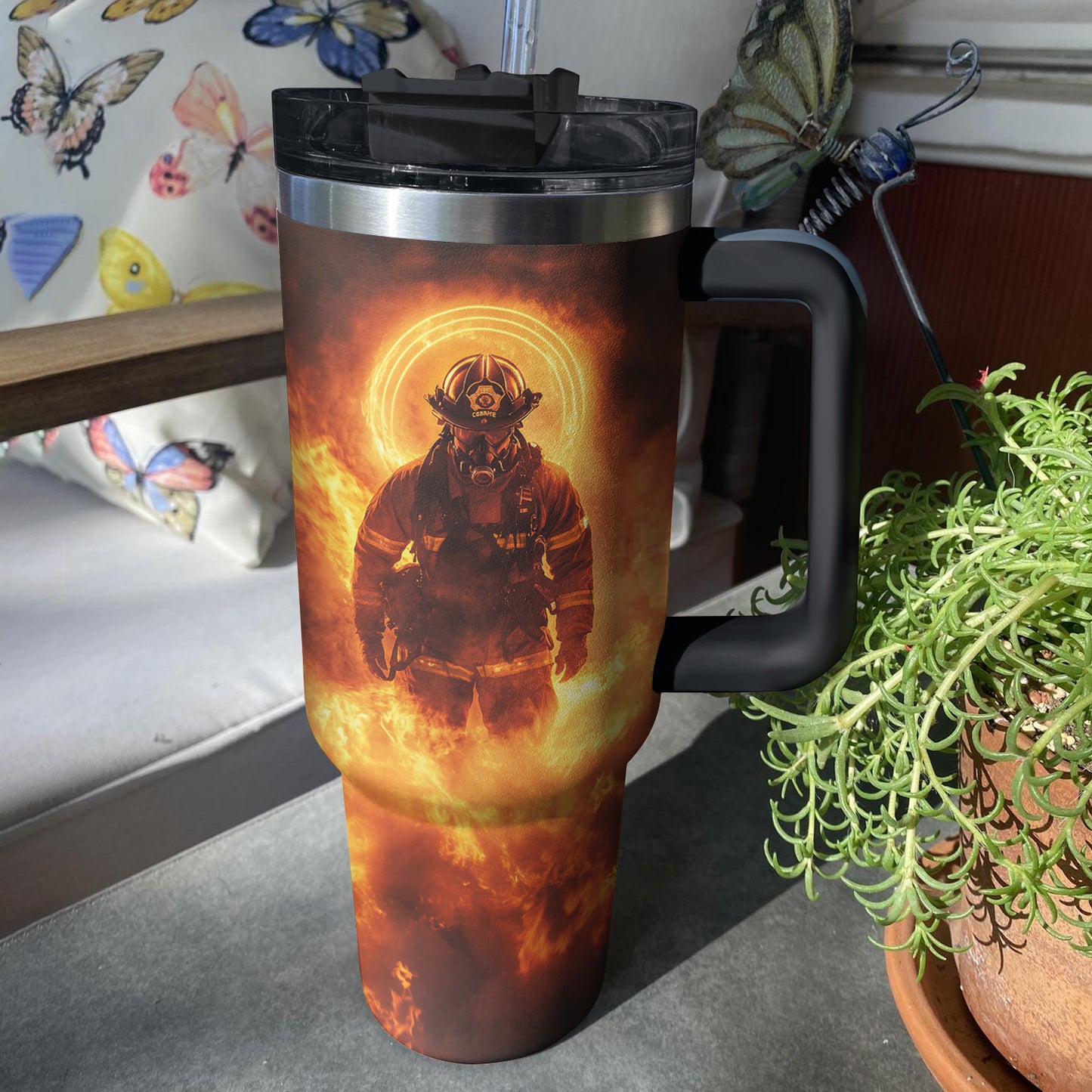 Shineful Tumbler Firefighter Halo
