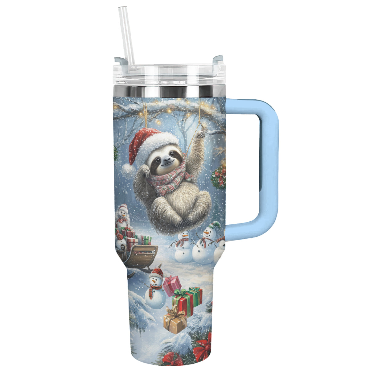 Shineful Tumbler Christmas Sloth