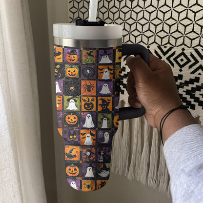 Shineful Tumbler Halloween Patchwork