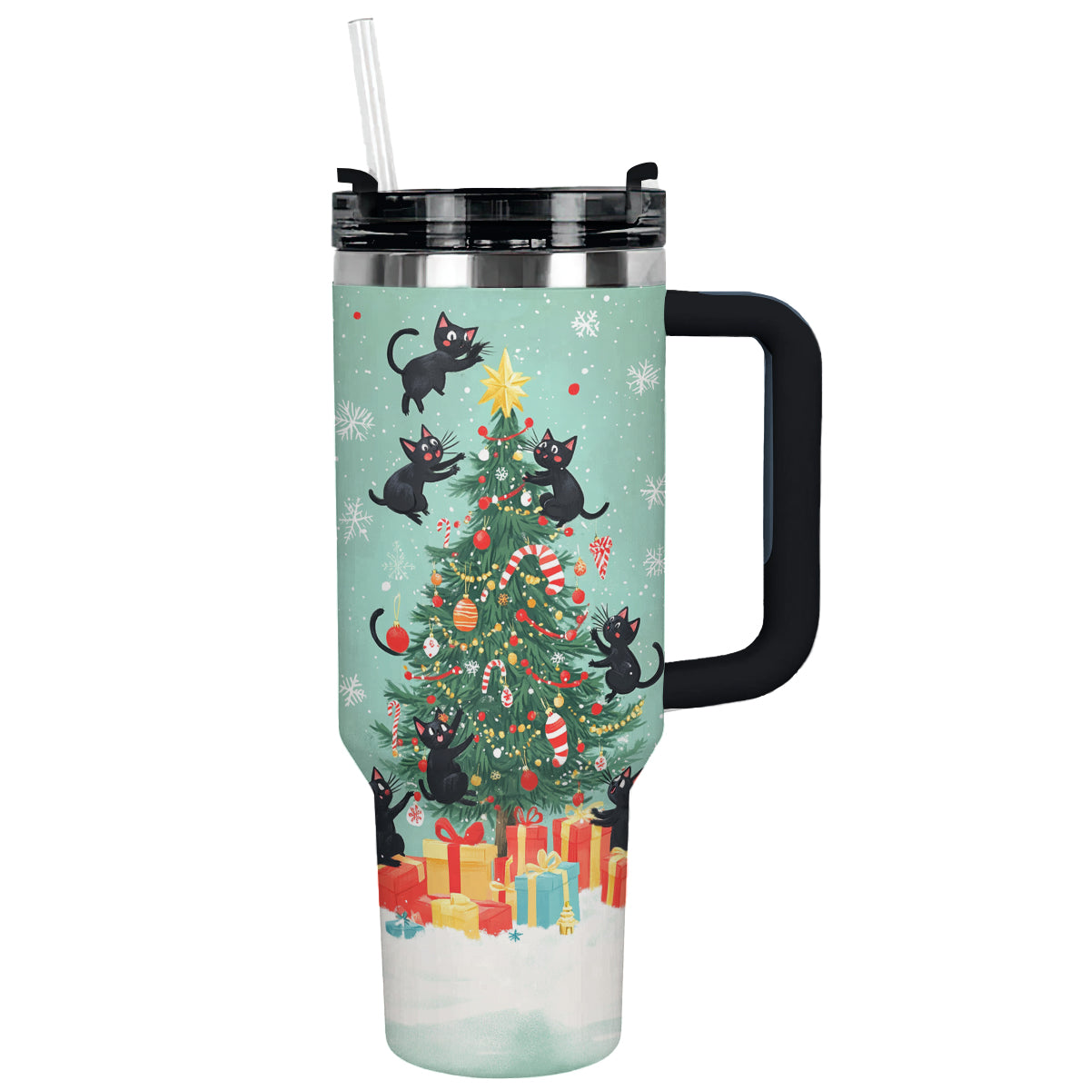 Shineful Tumbler Christmas Cat Mischief