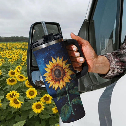 Shineful Tumbler Night Sky Sunflower