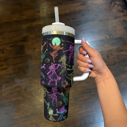 Shineful Tumbler Halloween Neon Witch Dance