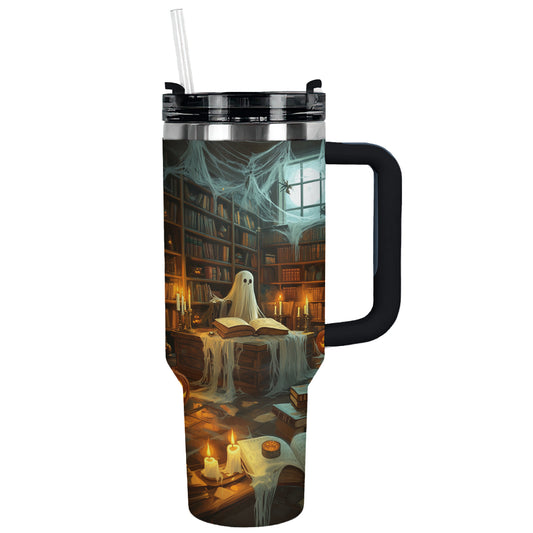 Shineful Tumbler Halloween Ghostly Library