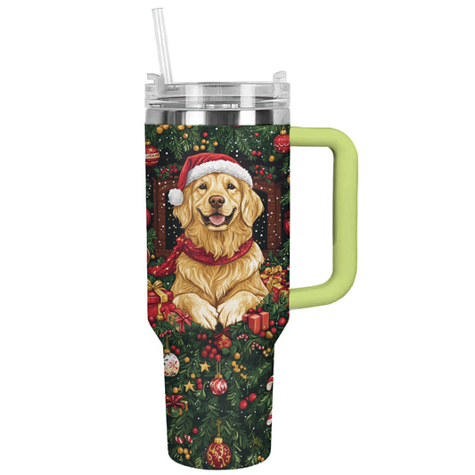 Shineful Tumbler Golden On Christmas