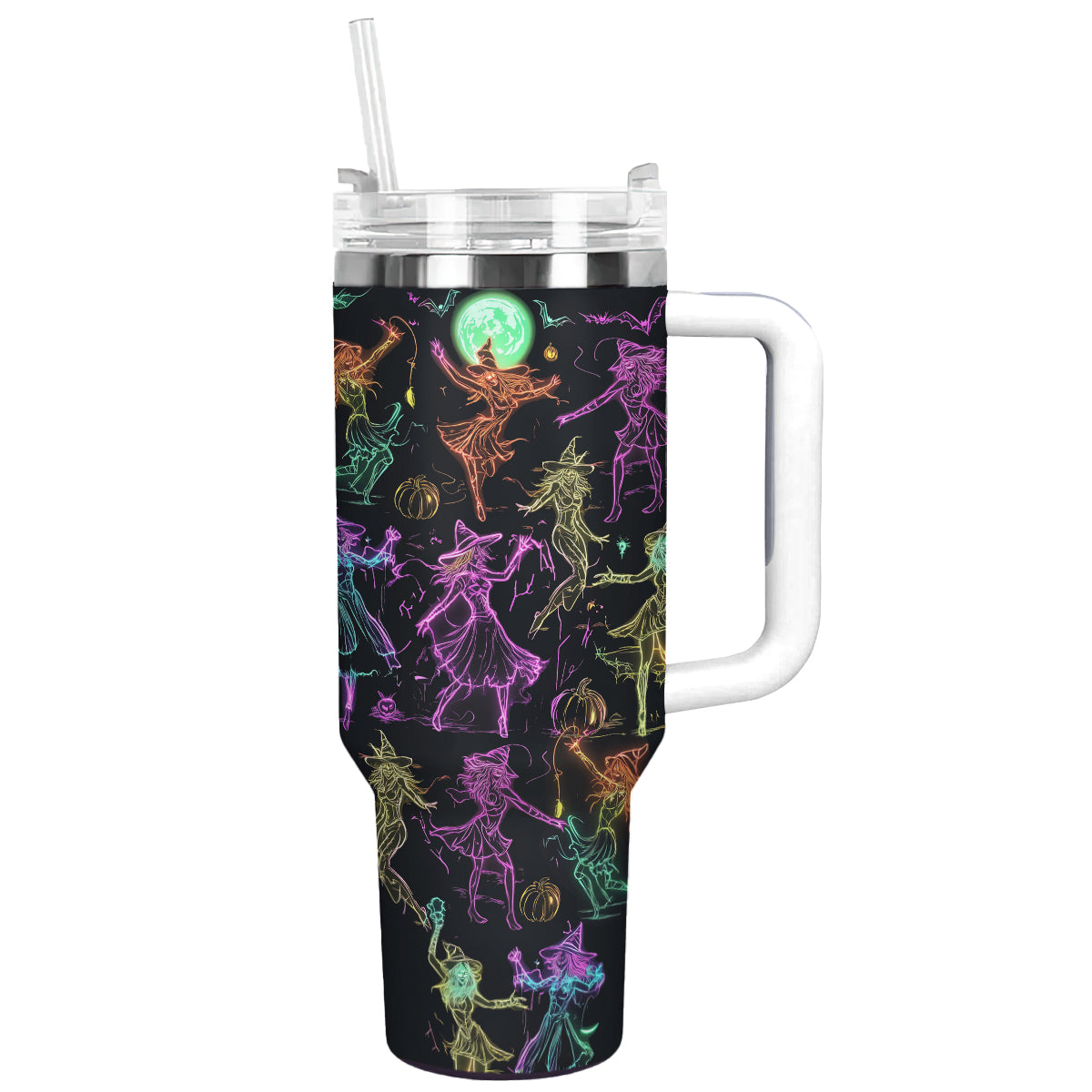 Shineful Tumbler Halloween Neon Witch Dance