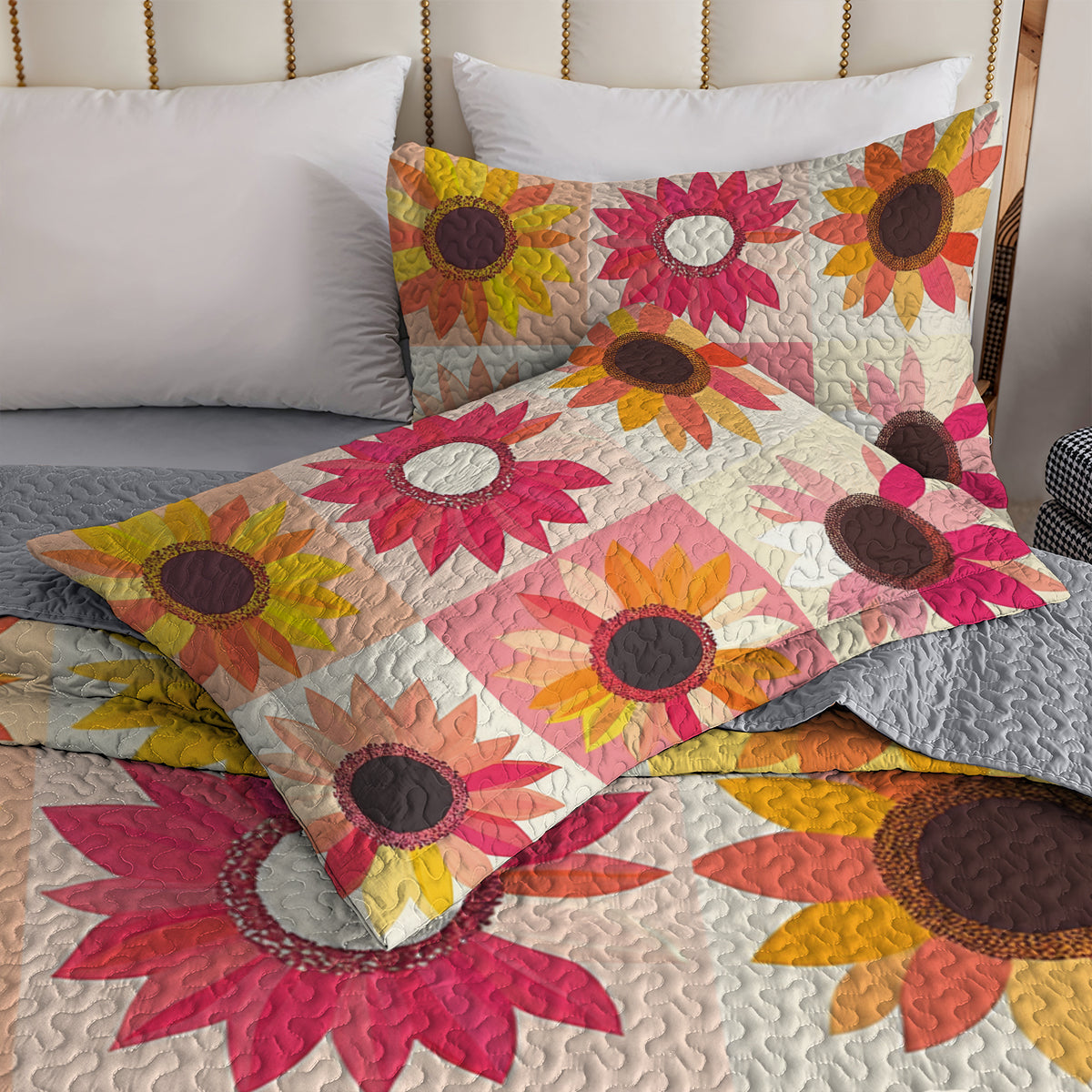 Shineful All Season Quilt 3-Piece Set Sunflower Bliss