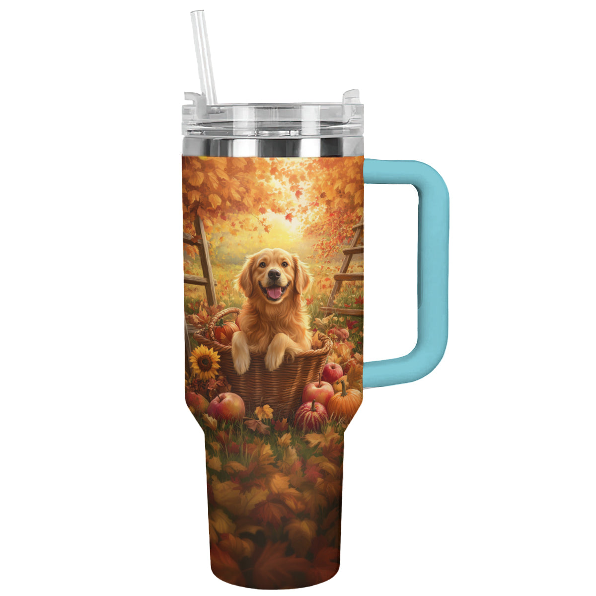 Shineful Tumbler Golden Retriever Autumn Harvest