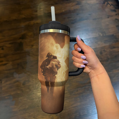 Shineful Tumbler Guardian Angel Firefighter