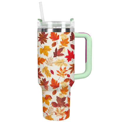 Shineful Tumbler Falling Leaves