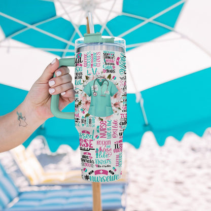 Shineful Tumbler Colorful Nurse Life