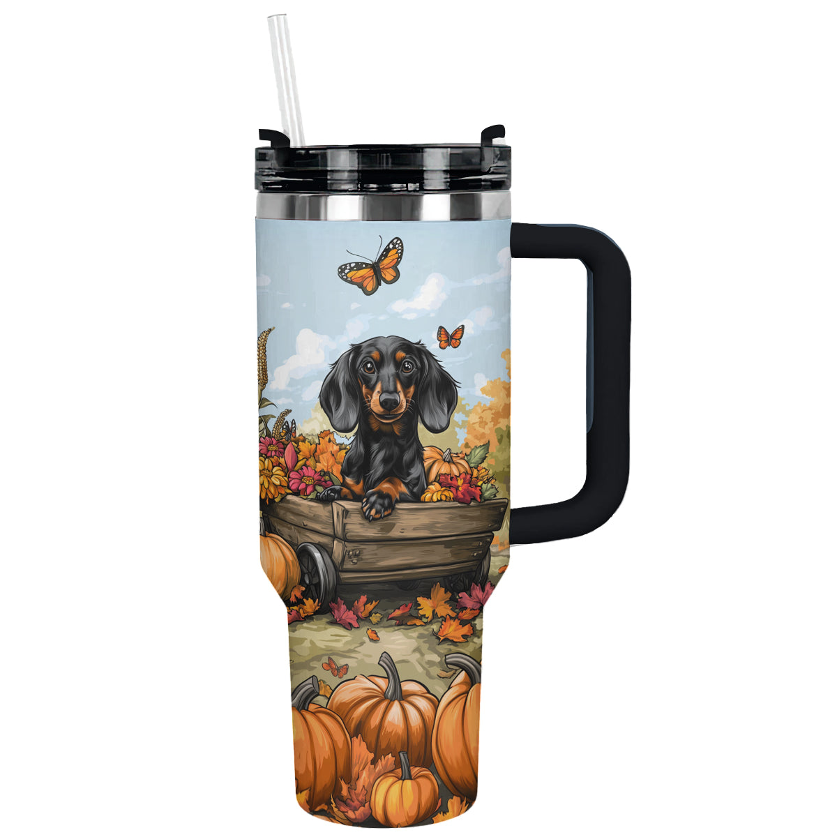 Shineful Tumbler Autumn Dachshund Delight