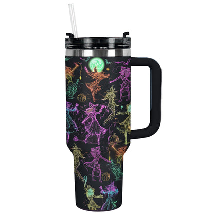 Shineful Tumbler Halloween Neon Witch Dance