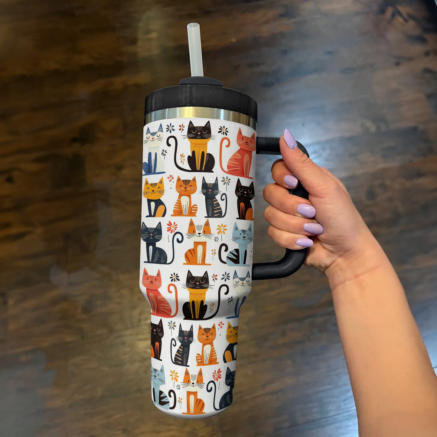 Shineful Tumbler Colorful Cat Lover