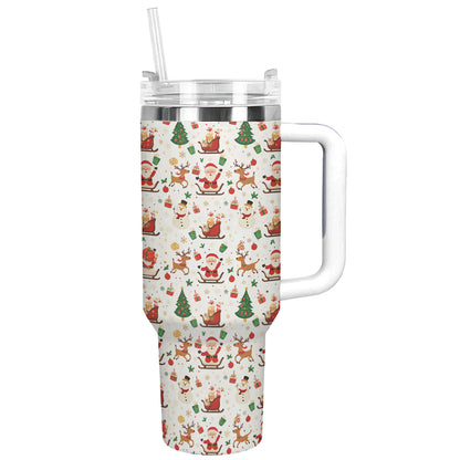 Shineful Tumbler Festive Christmas Joy Pattern