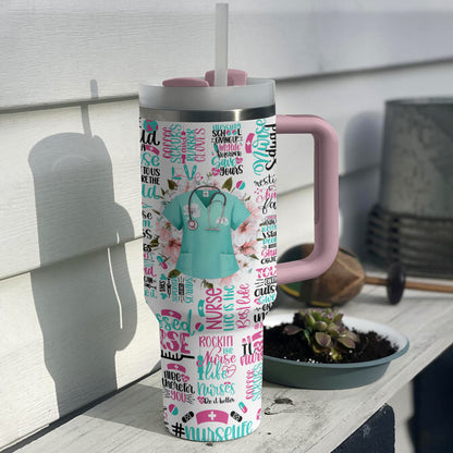 Shineful Tumbler Colorful Nurse Life