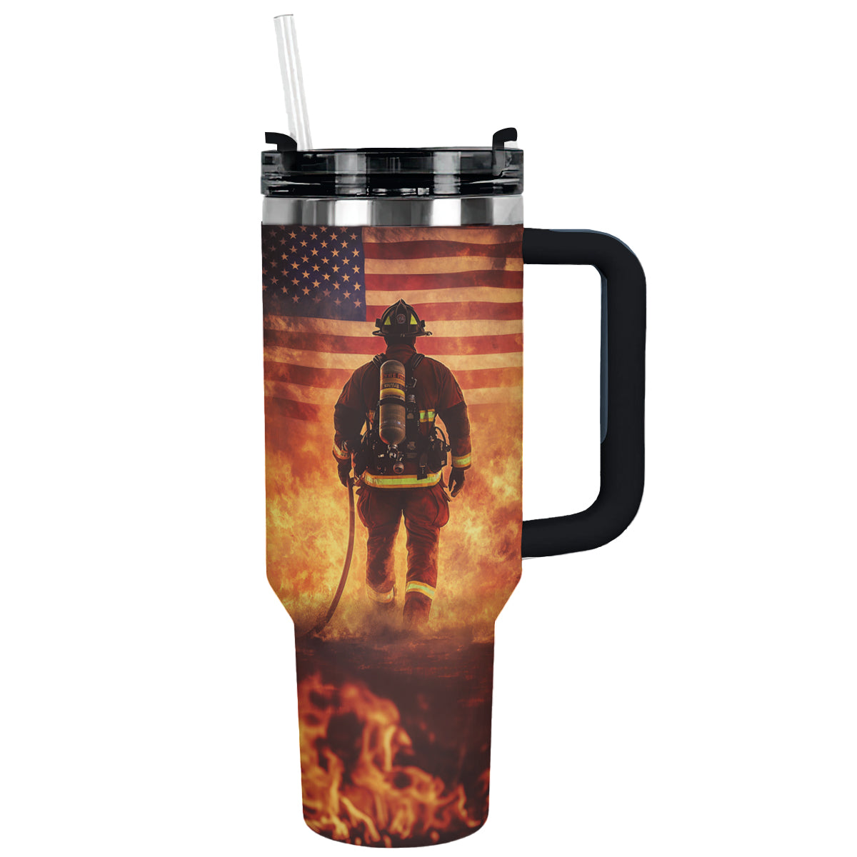 Shineful Tumbler Heroic Firefighter