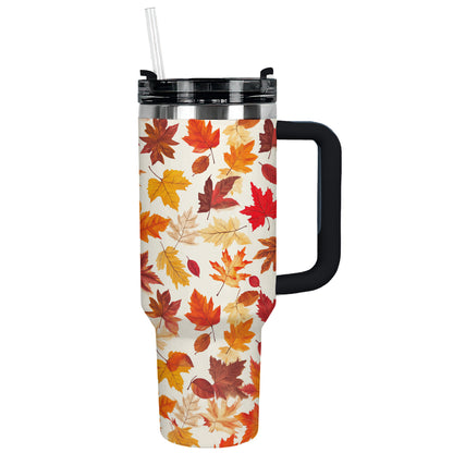 Shineful Tumbler Falling Leaves
