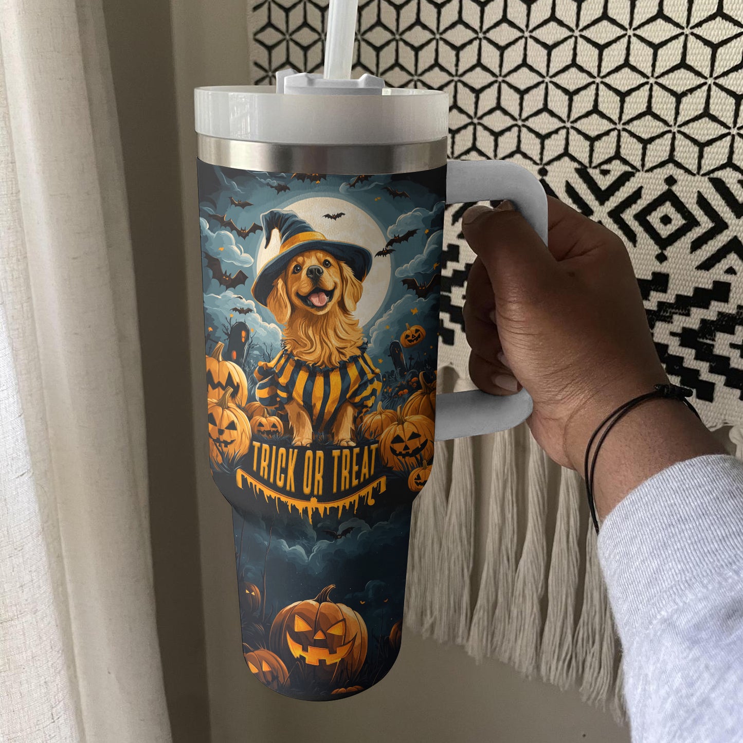 Shineful Tumbler Golden Trick Or Treat