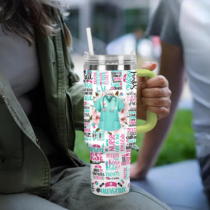 Shineful Tumbler Colorful Nurse Life